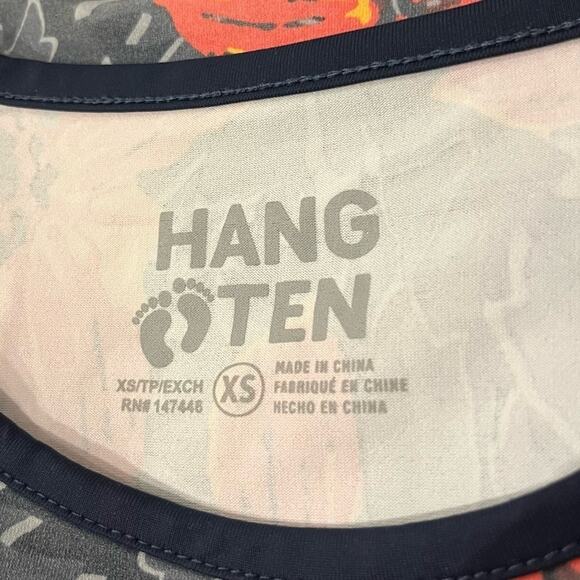 Hang Ten Pullover UPF 50 Floral Sun Rashguard Top Long Sleeve Quick-Dry XS - Picture 4 of 13